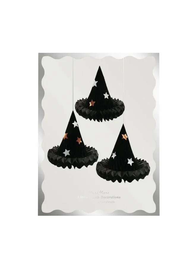 Meri Meri Honeycomb Witch Hat Decorations