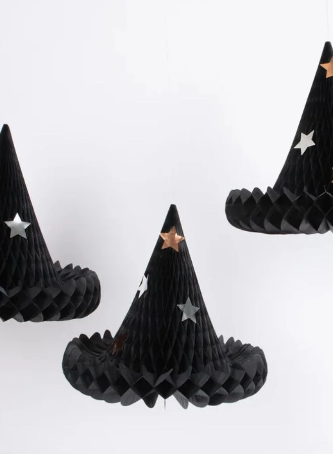 Meri Meri Honeycomb Witch Hat Decorations