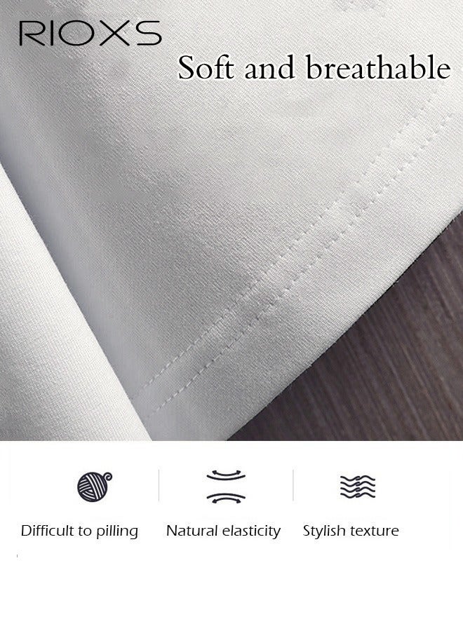 ريوكس هناك 2 من الرجال يرتدون أزياء صيفية، وقمصان للرسومات، وملابس للسروال القصير المرن، وملابس ترفيهية وملابس السراويل القصيرة تلائم تماما احتياجات الشباب اليومية - Image 4