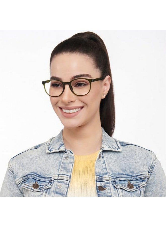 LENSKART BLU | Zero Power Blue Cut Computer Glasses | Anti Glare, Lightweight & Blocks Harmful Rays | UV Protection Specs | Green | Men & Women | Large | LB E14271 - Image 4