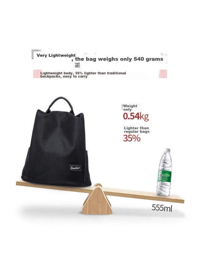 ZOOLER Zhu'er Women's Handbag, Fashionable Backpack, Lightweight, Water-resistant, Oxford Cloth, Anti-theft Design, Ladies' Backpack, Collegiate Style, Student Schoolbag, Large Capacity, Travel Bag, Birthday Gift - Image 3