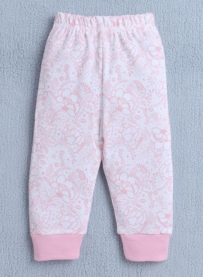 BUMZEE White & Pink Baby Girls Full Sleeves Jabla & Pyjama Set Age - 3-6 Months (Peb10035C-wht) - Image 4