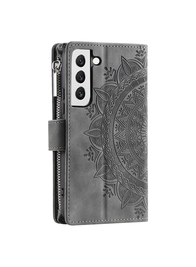 اس-توب جراب لهاتف Samsung Galaxy S22 5G جراب هاتف جلدي متعدد البطاقات بسحاب - Image 3