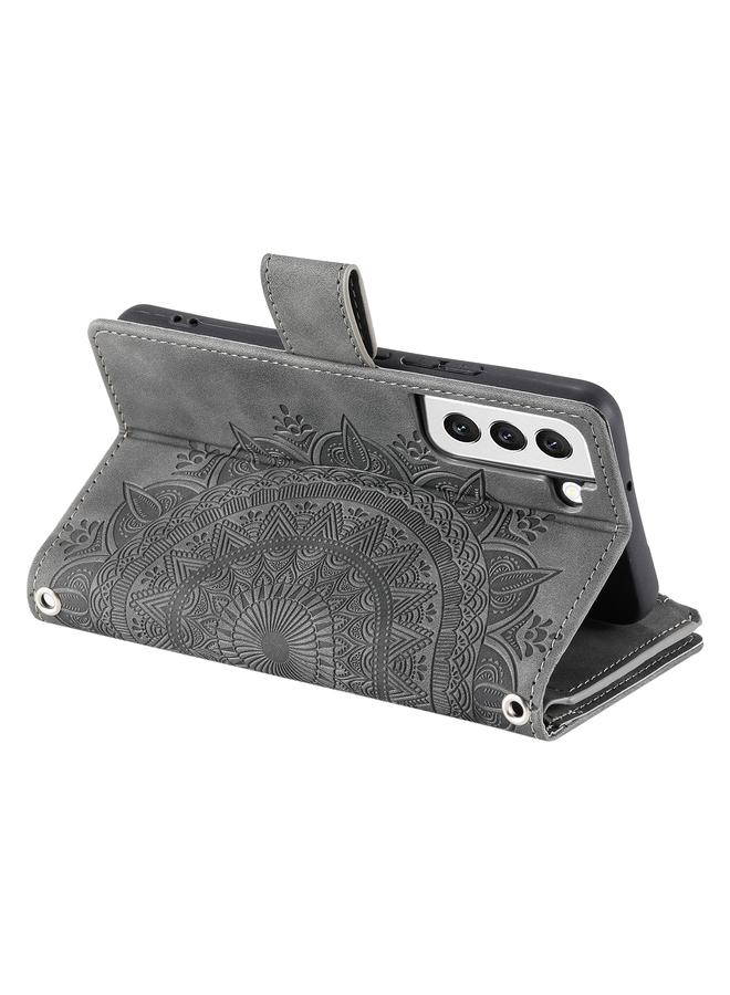 اس-توب جراب لهاتف Samsung Galaxy S22 5G جراب هاتف جلدي متعدد البطاقات بسحاب - Image 4