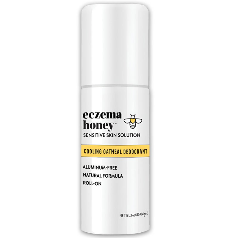 ECZEMA HONEY Soothing Oatmeal Deodorant - Aluminum Free Roll On for Women & Men - All Natural Deodorant for Eczema Prone & Sensitive Skin (3 Oz) - Image 1