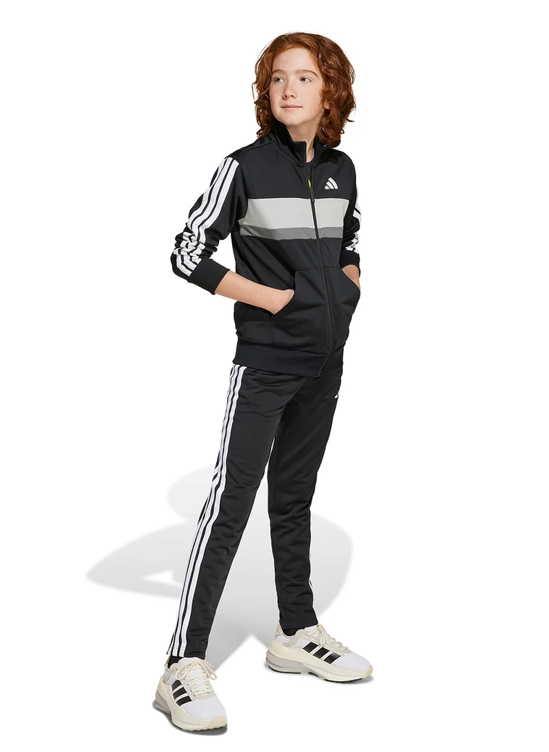 اديداس Youth Seasonal Essential Tiberio 3-Stripe Tricot Track Suit