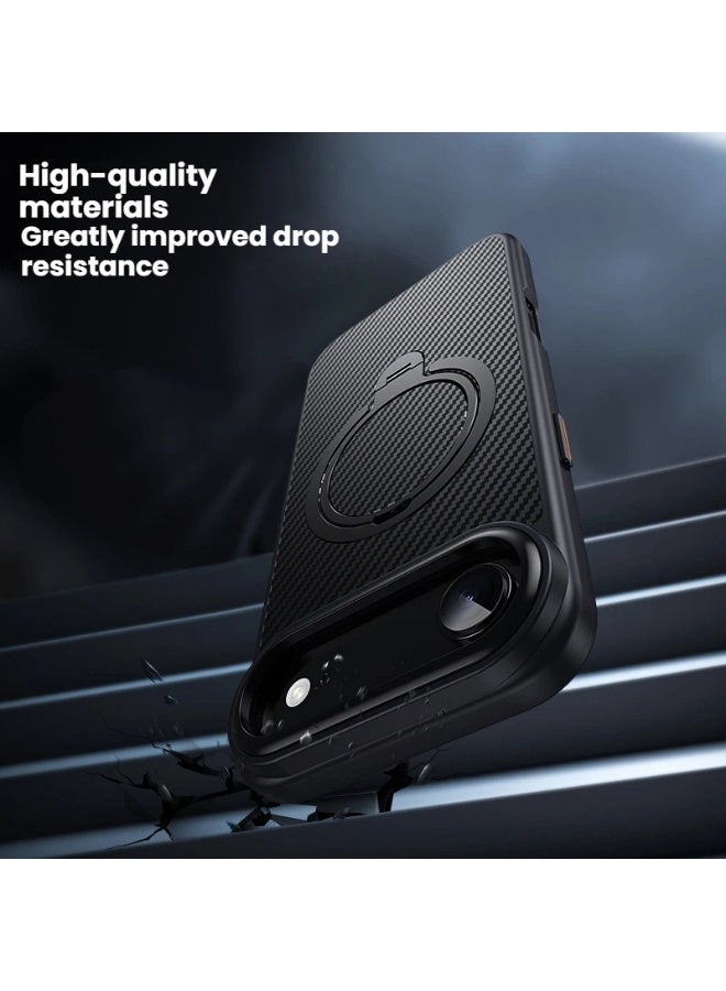 عام غلاف iPhone AIR مع حامل MagSafe المغناطيسي، غلاف مقاوم للسقوط، تركيب دقيق، متوافق مع الشحن اللاسلكي، مقاوم لبصمات الأصابع ومتين - Image 3