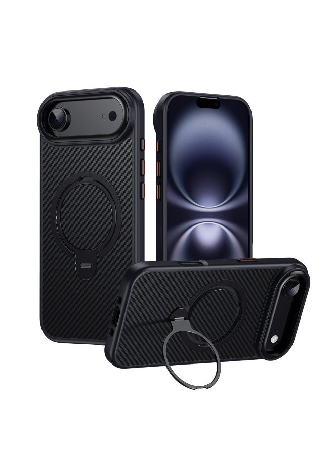 عام غلاف iPhone AIR مع حامل MagSafe المغناطيسي، غلاف مقاوم للسقوط، تركيب دقيق، متوافق مع الشحن اللاسلكي، مقاوم لبصمات الأصابع ومتين - Image 1