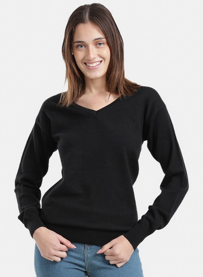 Carina V-Neck Knit Pullover - Image 1