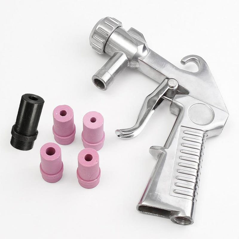 Wogoboo Sandblaster Kit Abrasive Sand Blasting Gun Spray Gun Rust Remove with Air Quick Adapter for Sandblast Cabinets - Image 3