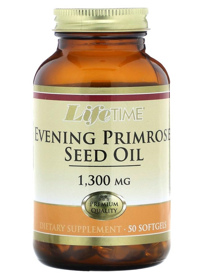 LifeTime Vitamins Evening Primrose Seed Oil  1300 mg  50 Softgels - Image 1