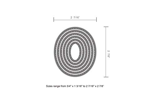 Bira Craft, Cutting Dies, Cut Dies Stencil, Easter Egg Dies, Assorted Designs. (Oval 62 * 73mm) - Image 2