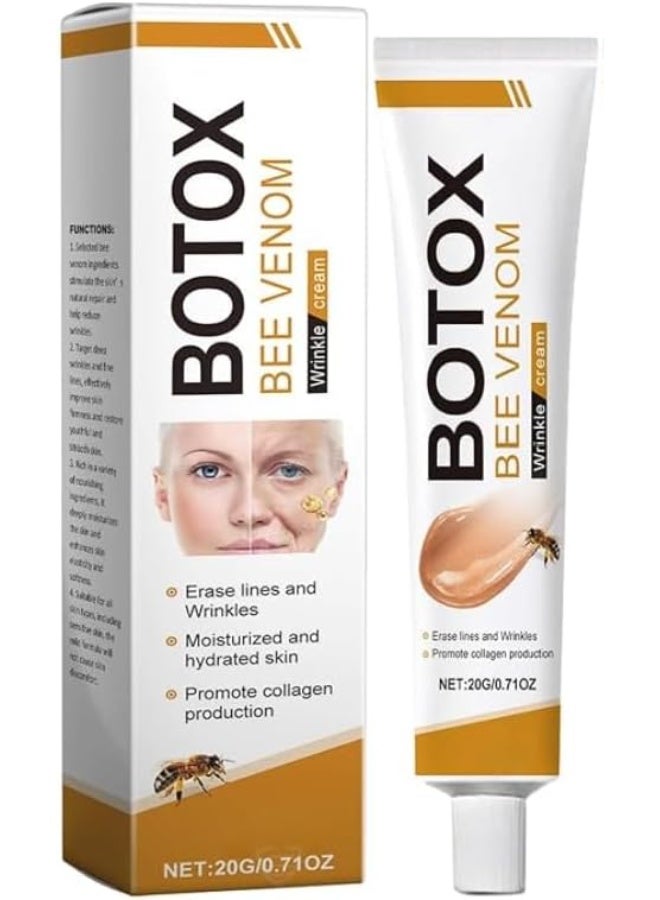 OUHOE Botox Bee Venom Wrinkle Cream, Anti-Wrinkle Firming & Moisturizing Multi-Purpose Cream, Upgrade Bee Venom Skin Treatment for Wrinkle Removal, Suitable for All Skin Types (20ml) - Image 1