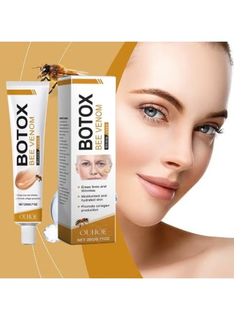 OUHOE Botox Bee Venom Wrinkle Cream, Anti-Wrinkle Firming & Moisturizing Multi-Purpose Cream, Upgrade Bee Venom Skin Treatment for Wrinkle Removal, Suitable for All Skin Types (20ml) - Image 2