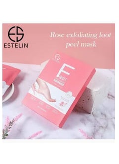 ESTELIN Rose Exfoliating 1 pair Foot Peel Mask 40g/pair  - Image 2