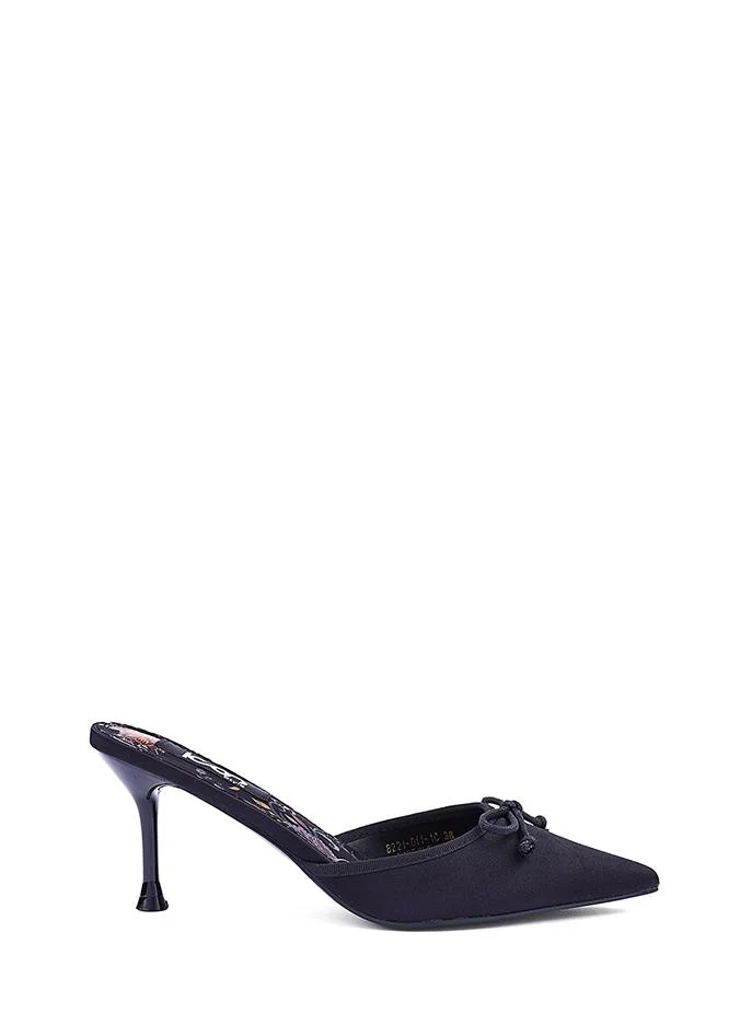 Womens pointed toe heeled mules