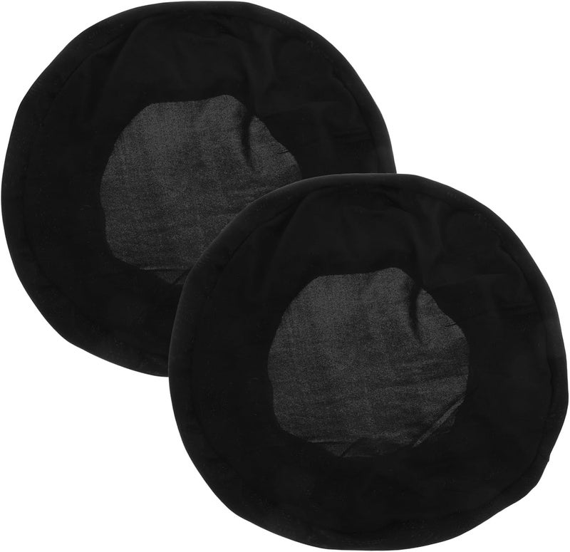 VOSAREA 2pcs Round Stool Covers Elastic for Round Stools Soft Washable Seat Cushions Non- Design for Home Office Modern Easy to Clean and Comfortable - Image 1