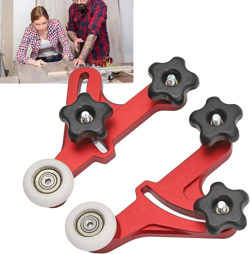 مغذي الأسطوانة الضاغطة القابل للتعديل لطاولة المنشار من سبائك الألومنيوم لأعمال النجارة - Image 5