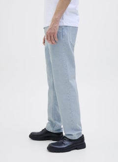 JACK & JONES Jjichris Jjclassic Am 550 Light Wash Stright Fit Jeans  - Image 3