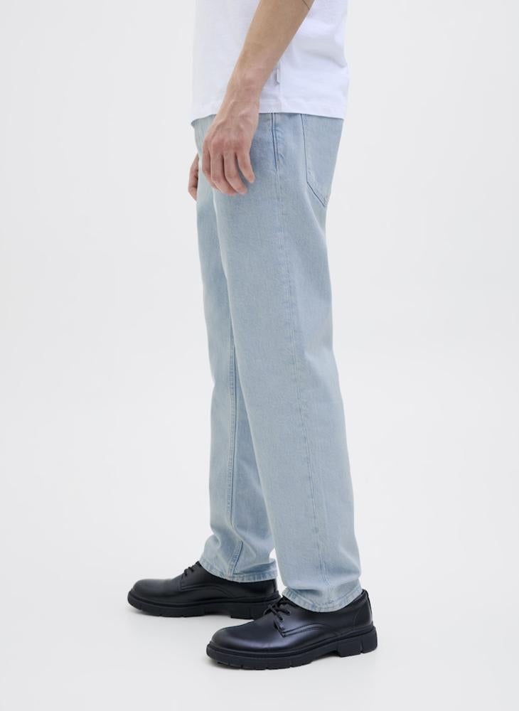 JACK & JONES Jjichris Jjclassic Am 550 Light Wash Stright Fit Jeans  - Image 3