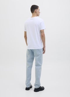 JACK & JONES Jjichris Jjclassic Am 550 Light Wash Stright Fit Jeans  - Image 2