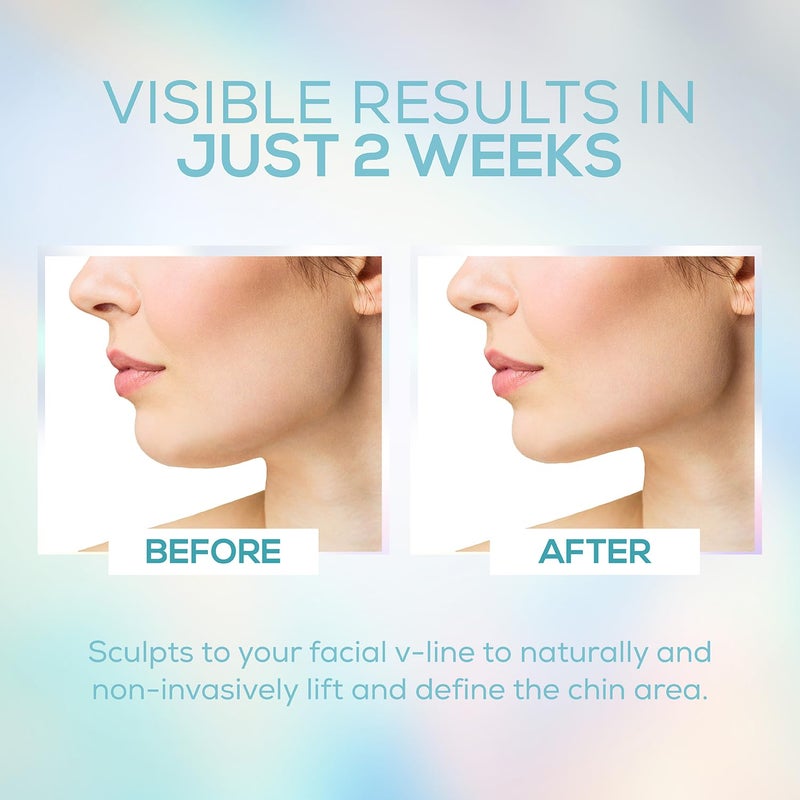 Venus Visage حزام رفع الوجه من فينوس فيساج لتعريف خط الفك - حزام رفع قابل لإعادة الاستخدام للنوم - ينحت الذقن المزدوج بصريًا (وردي) - Image 5