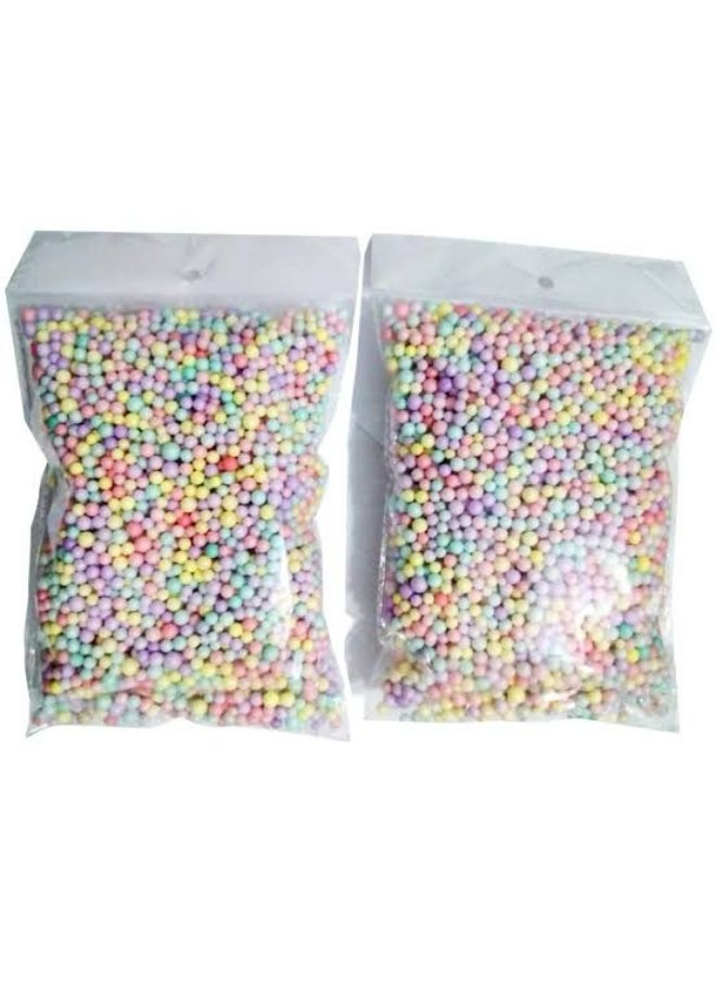 Generic Multicolor Foam Beads, Styrofoam Balls for Gift Box Filling, Arts & Crafts, Wedding Decorations and wrapping gifts P7  - Image 2
