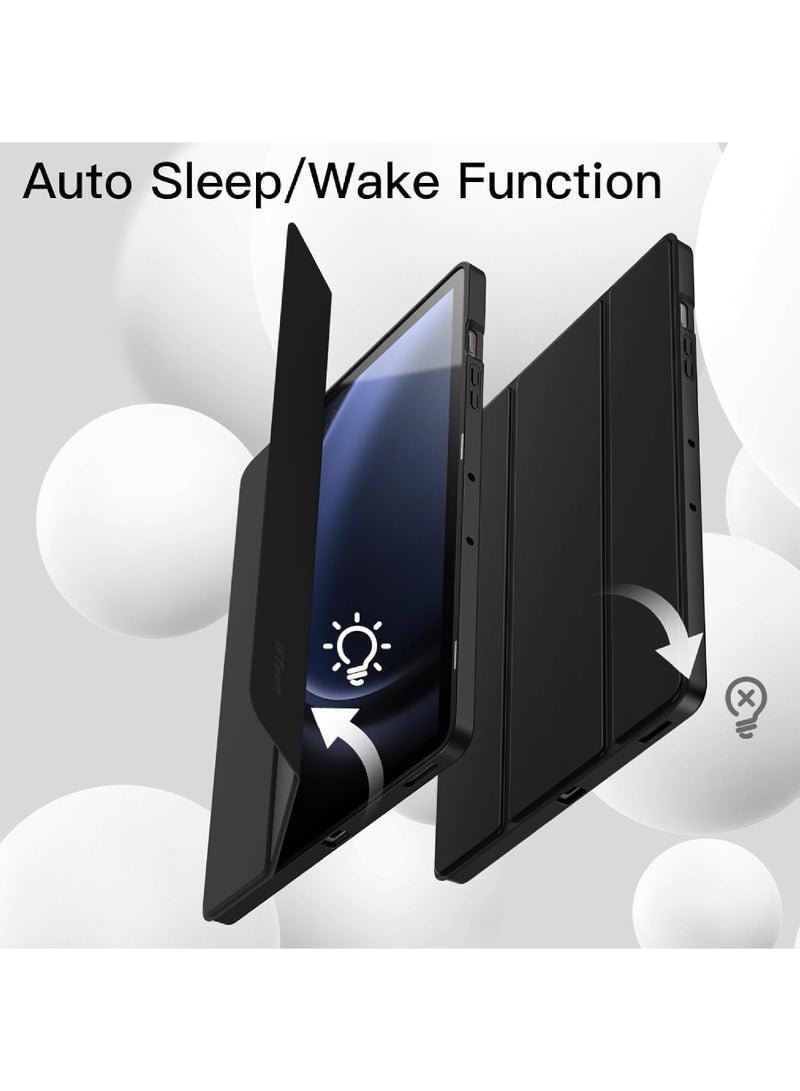 Captaintech Case for Samsung Galaxy Tab S9 FE+ Plus/Galaxy Tab S9+ Plus 12.4 Inch 2023 with S Pen Holder Soft TPU Tri-Fold Stand Protective Tablet Cover Support S Pen Charging Auto Wake/Sleep - Image 5