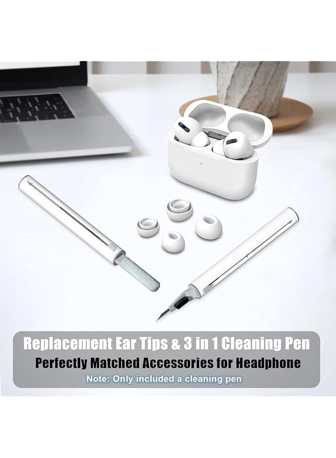 erorex 3 In 1 Cleaner Kit For Airpods 1 2 3 Pro Pro 2 Silicone Ear Tips For Airpods Pro And Airpods Pro 2Nd Generation Replacement Ear Tips For Airpods Pro With Noise Reduction Hole SML - Image 5