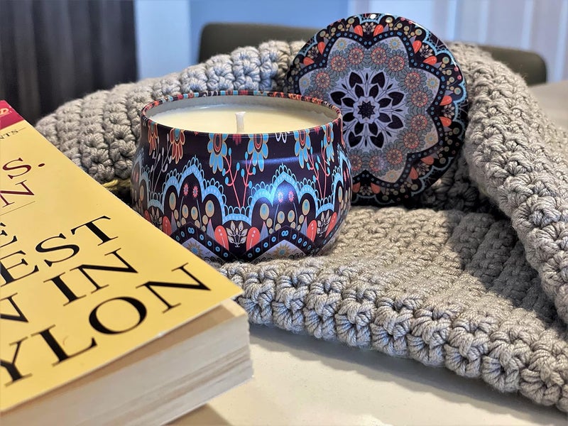 Relaxcation ALOHA ORCHID Soy Wax Candle in Perfect Decorative Giftable Metal Tin - Pure Organic Soy Wax and Natural Aloha Orchid Oils - for Living Room, Bedroom, Gift for Mother Day - Handmade in USA - Image 3