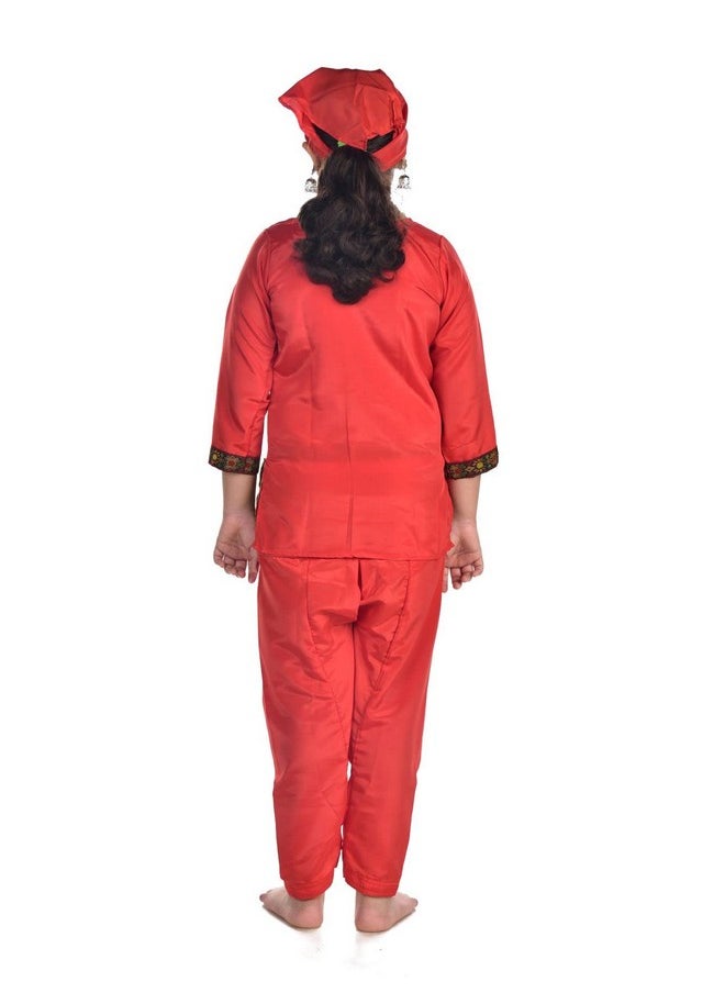BookMyCostume - BookMyCostume Kashmiri Girl with Jewellery Indian State Kids & Adults Fancy Dress Costume 8-10 years - Image 1