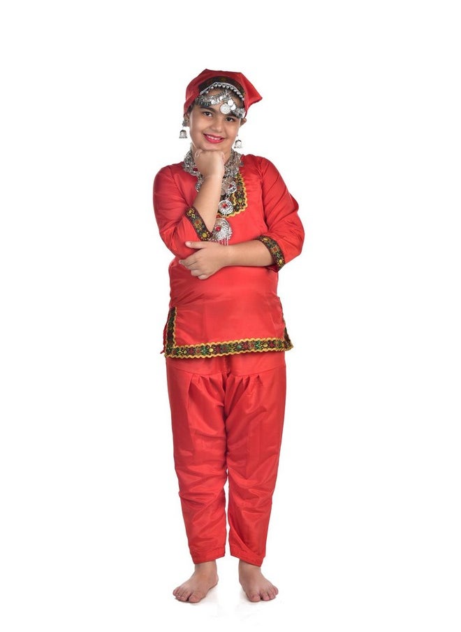 BookMyCostume - BookMyCostume Kashmiri Girl with Jewellery Indian State Kids & Adults Fancy Dress Costume 8-10 years - Image 1