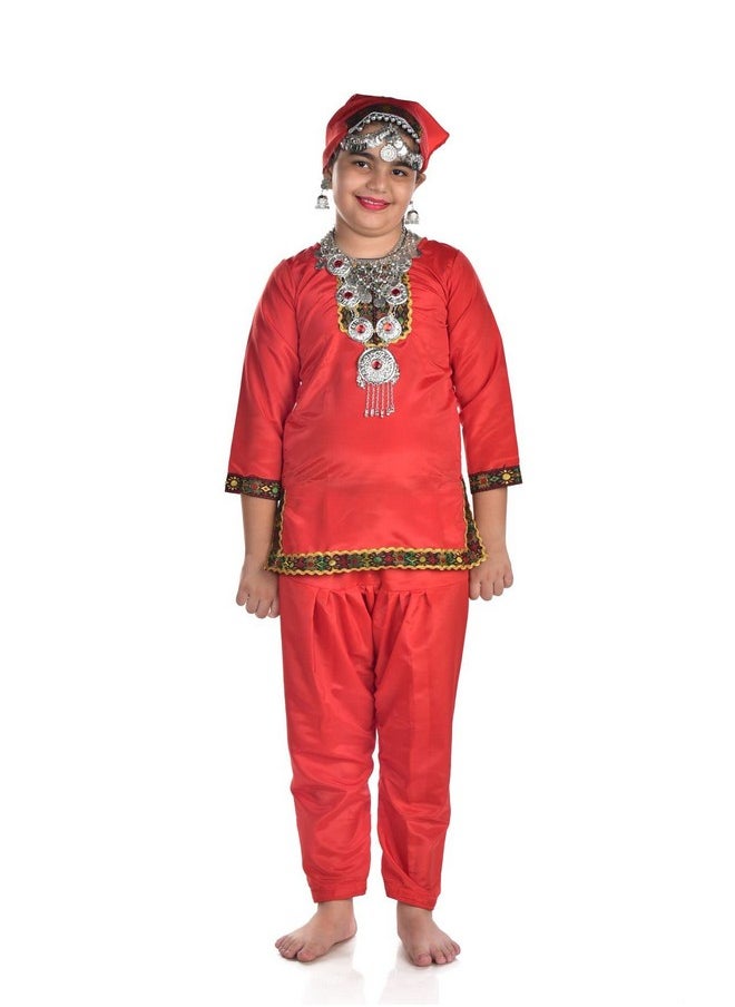 BookMyCostume - BookMyCostume Kashmiri Girl with Jewellery Indian State Kids & Adults Fancy Dress Costume 8-10 years - Image 1