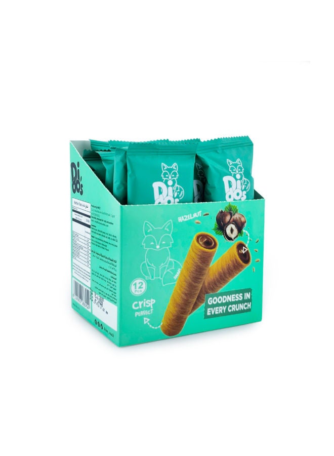 Hazelnuts Wafer Rolls -12 Pack- 4 Pieces