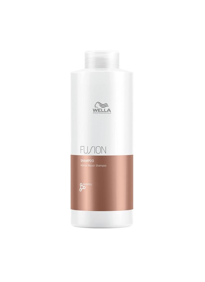 Wella Professionals Fusion Intense Repair Shampoo For Damaged Hair Hair Repair Anti Breakage 33.8 Fl Oz  - Image 1