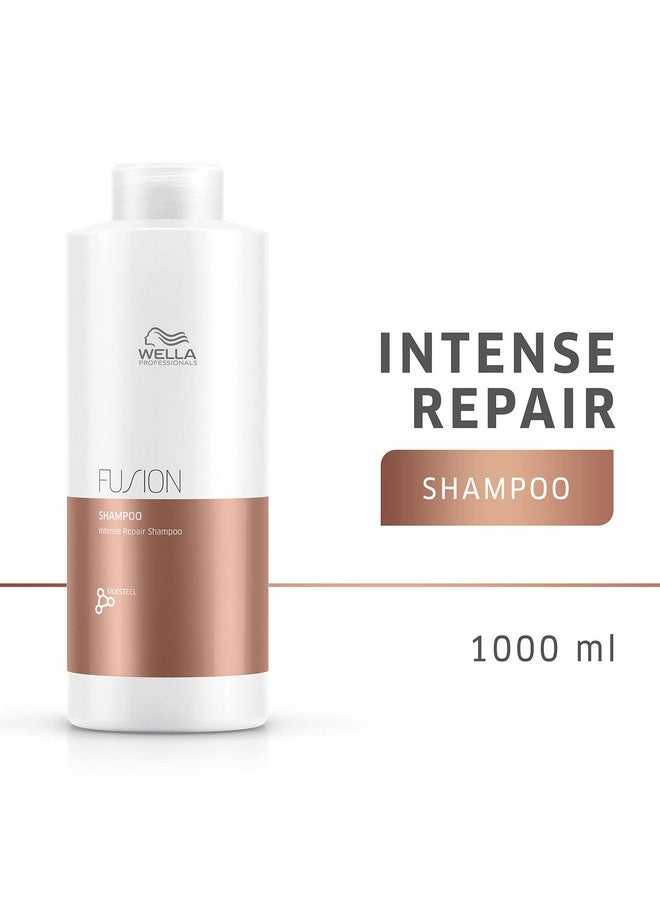 Wella Professionals Fusion Intense Repair Shampoo For Damaged Hair Hair Repair Anti Breakage 33.8 Fl Oz  - Image 2