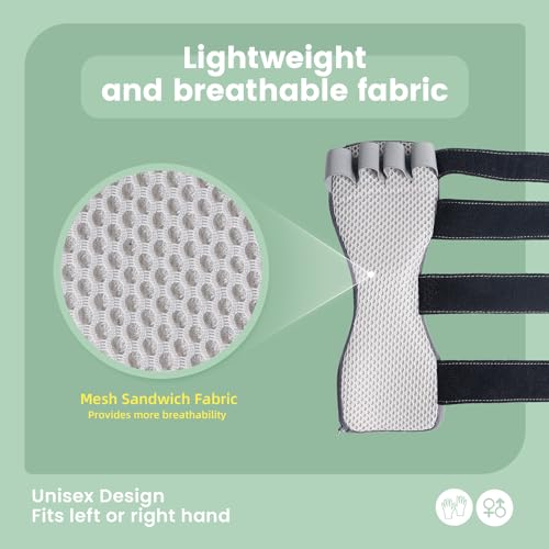 DrFinger Radial Nerve Palsy Splint for Wrist Drop, Adjustable Static Fingers Fixation Brace, for Crutch Palsy, Limp Finger, Mcp Arthroplasty, Stroke Hand Recovery - Fits Right & Left Hand - Image 4