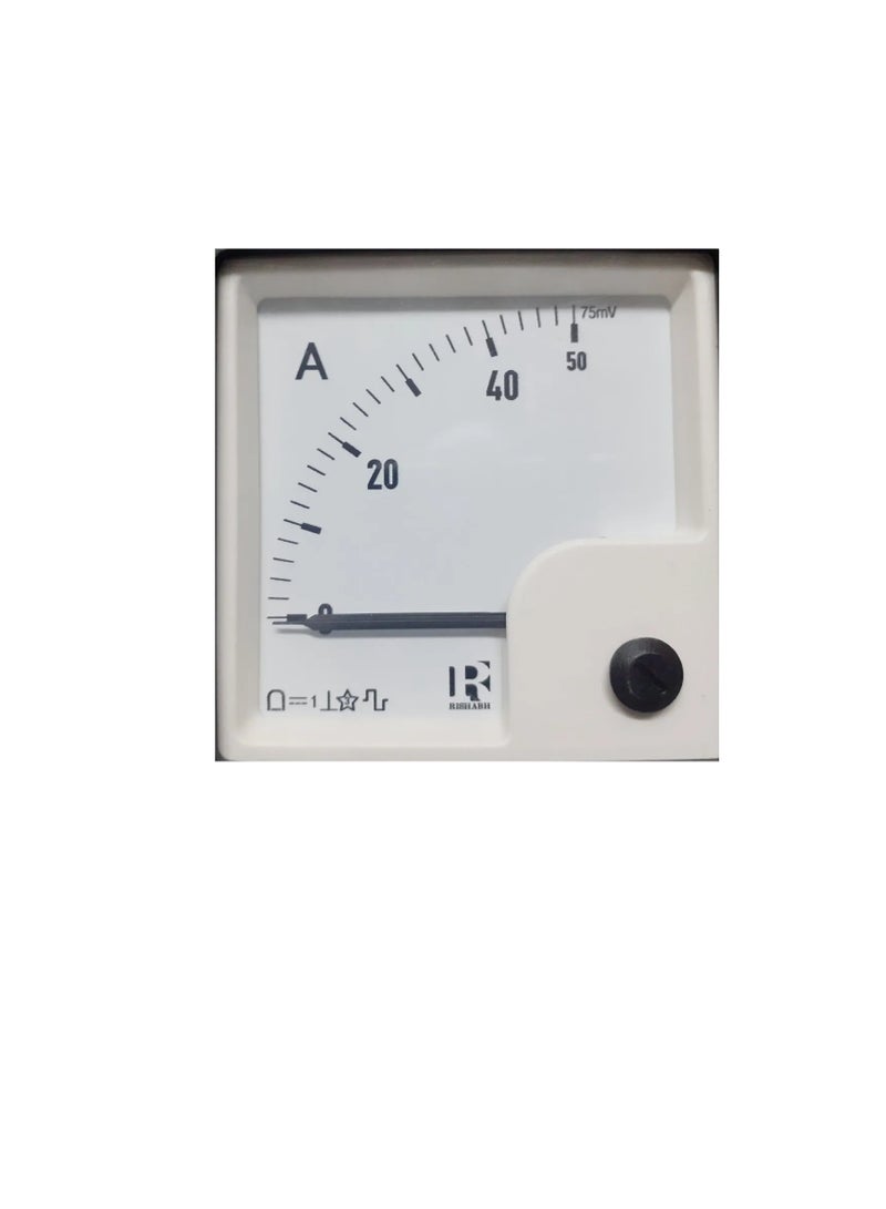 AC Analogue Panel Ammeter 72x72  Direct Type  ERI72A2D - Image 1