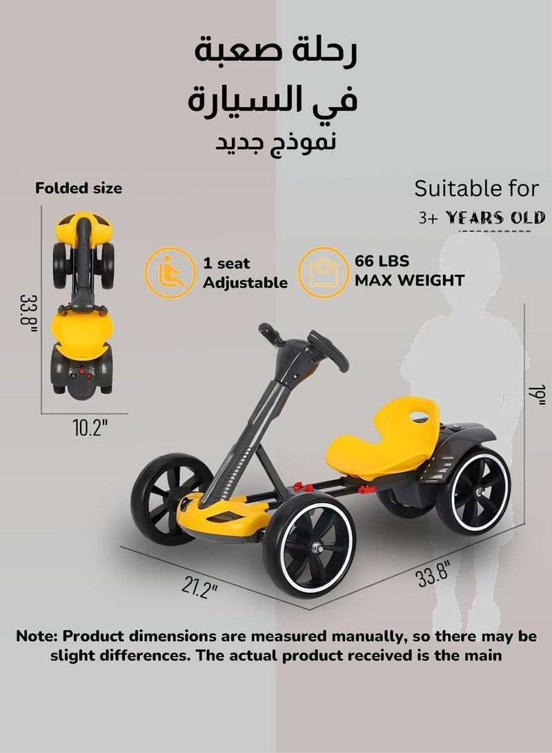 زابروس سيارة كهربائية قابلة للطي مع جهاز تحكم عن بُعد – لعبة للأطفال بأربع عجلات | هيكل آمن وقوي، حماية أمامية من التصادم، توجيه سهل، محرك واحد، بطاريتين | تدعم حتى 50 كجم – للأعمار من 4 سنوات فما فوق - Image 2