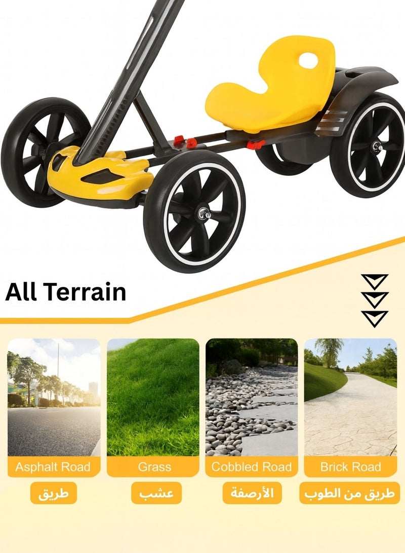 زابروس سيارة كهربائية قابلة للطي مع جهاز تحكم عن بُعد – لعبة للأطفال بأربع عجلات | هيكل آمن وقوي، حماية أمامية من التصادم، توجيه سهل، محرك واحد، بطاريتين | تدعم حتى 50 كجم – للأعمار من 4 سنوات فما فوق - Image 3