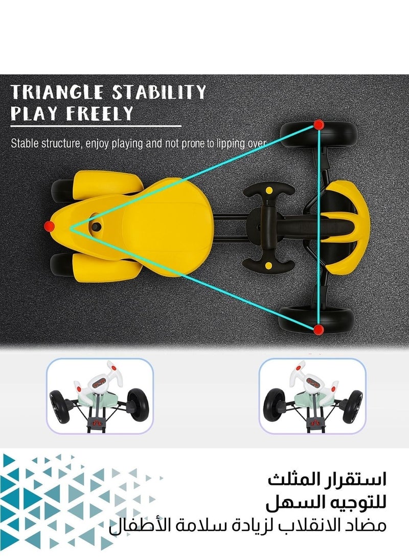 زابروس سيارة كهربائية قابلة للطي مع جهاز تحكم عن بُعد – لعبة للأطفال بأربع عجلات | هيكل آمن وقوي، حماية أمامية من التصادم، توجيه سهل، محرك واحد، بطاريتين | تدعم حتى 50 كجم – للأعمار من 4 سنوات فما فوق - Image 5