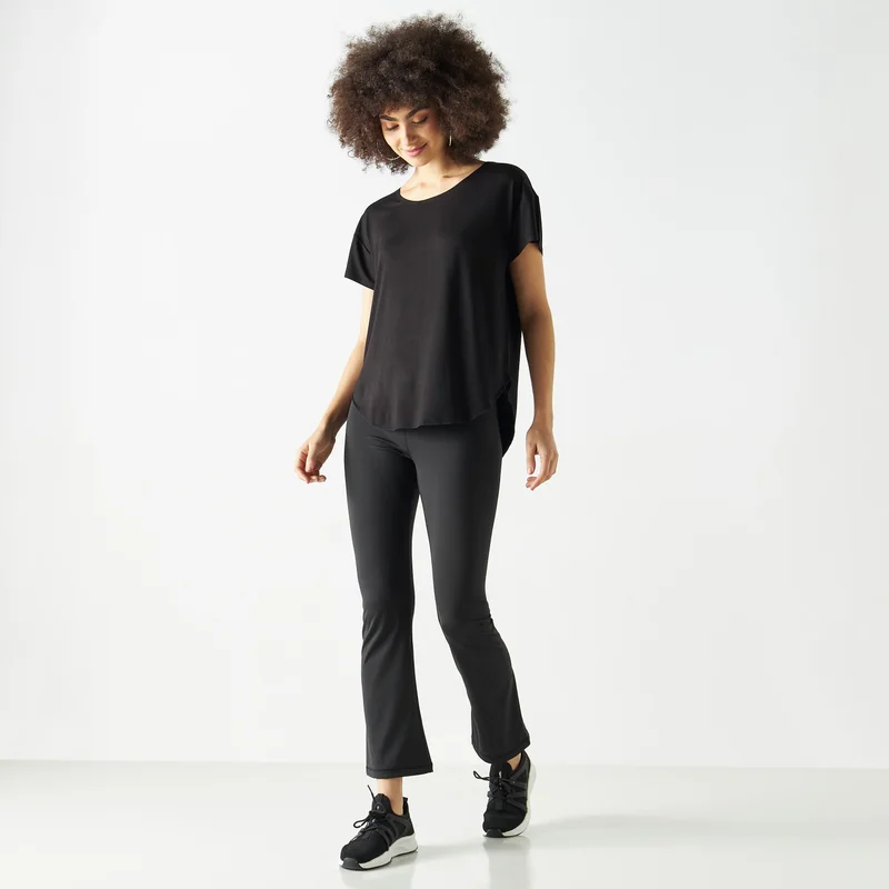 ADOT by Splash Performance Flared Pants with Elasticised Waistband