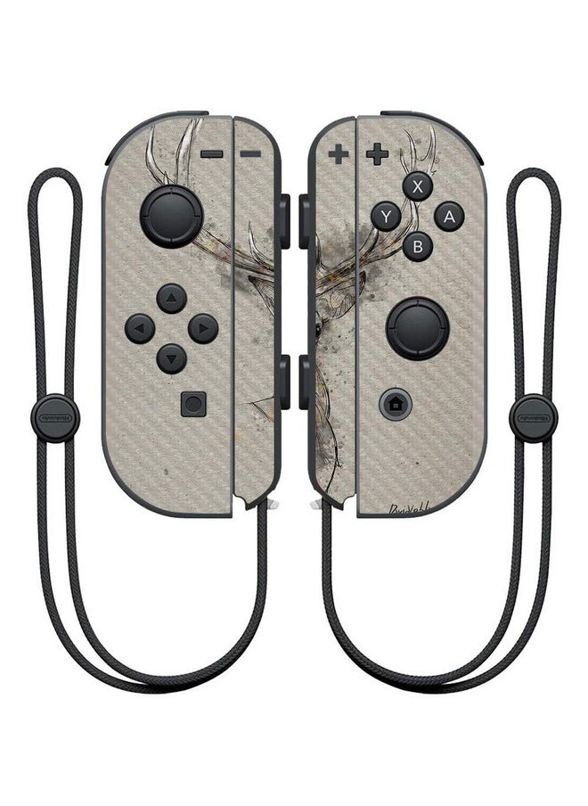 MIGHTY SKINS - Mightyskins Carbon Fiber Skin For Nintendo Joy Con Controller Ink Buck | Protective, Durable Textured Carbon Fiber Finish | Easy To Apply, Remove, And Change Styles | Made In The Usa - Image 1