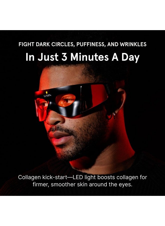 LUMIN Luminator LED Eye Mask for Men's Skincare - Anti-Aging, Boost Collagen, Reduce Dark Circles & Wrinkles, Red Light Therapy for Under-Eye Treatment & Rejuvenation - Only 3 Minutes a Day - Image 2