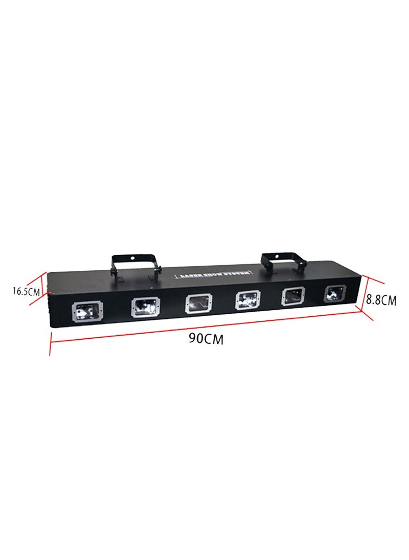 Generic Party laser light, 6 lenses, 7 colors, rectangle  - Image 2