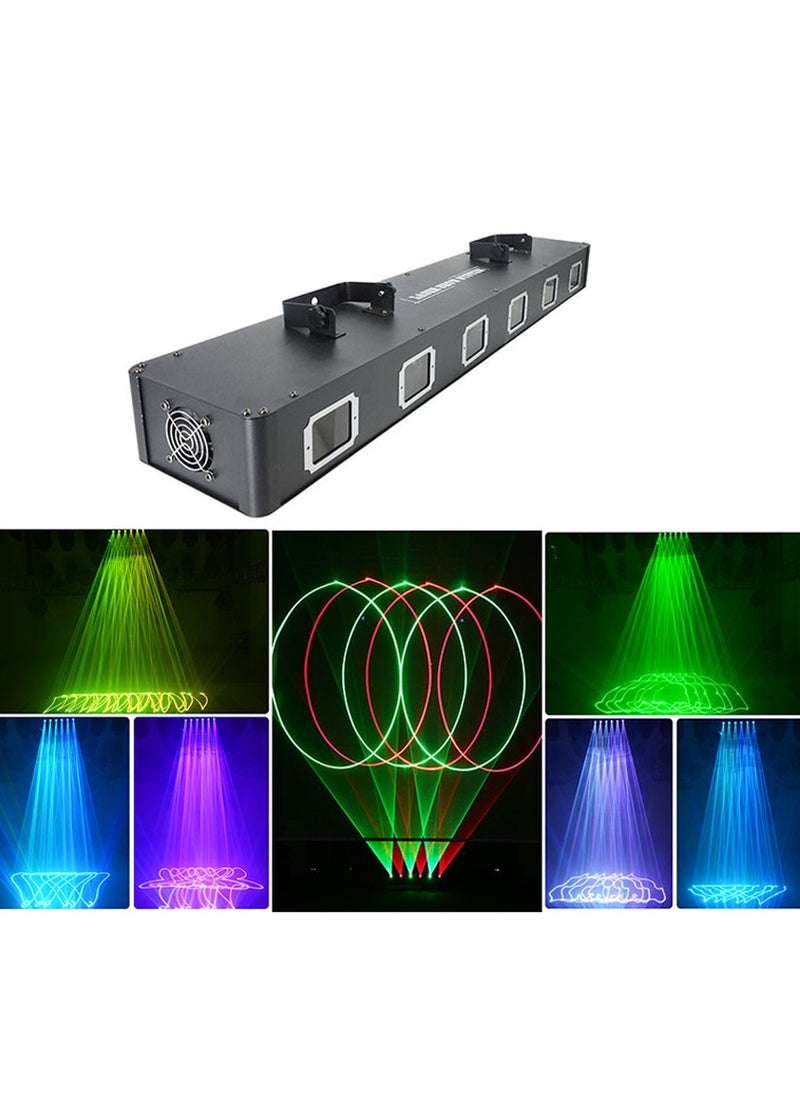Generic Party laser light, 6 lenses, 7 colors, rectangle  - Image 3