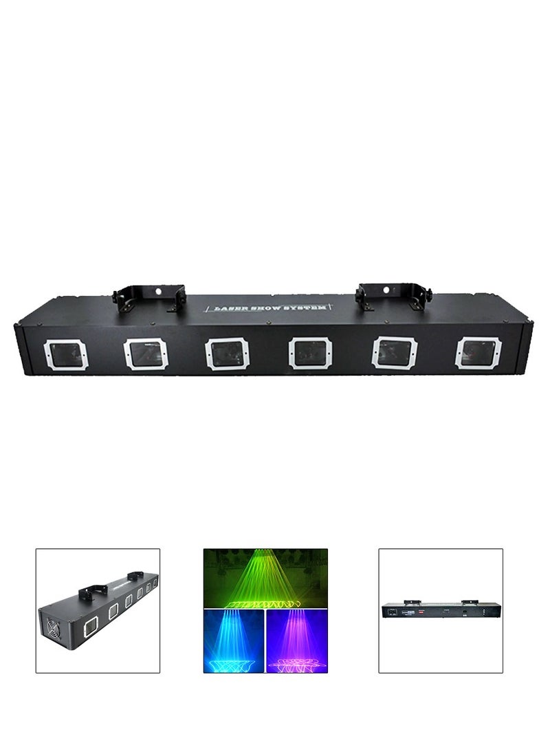Generic Party laser light, 6 lenses, 7 colors, rectangle  - Image 1