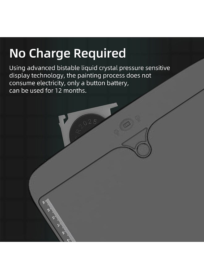 12 Inch LCD Writing Tablet Electronic Digital Drawing Board Ultra-Thin Writing Pad Split Screen One-Click Erase with Lock Button Gift for Children Adults Home Office School  - Image 2