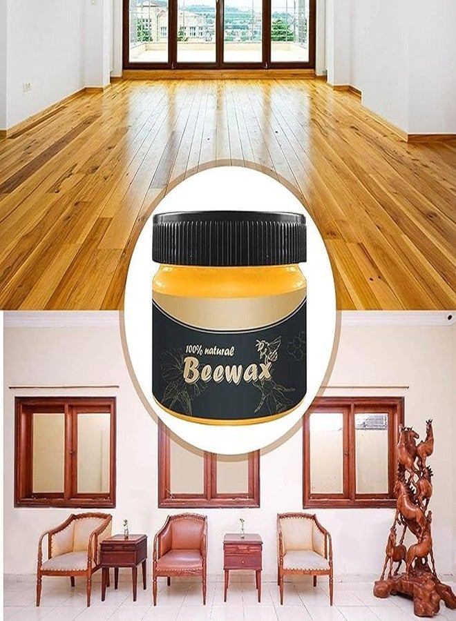 CHAMPEX Wood Seasoning Bee Wax With Spounges | Natural Traditional Beeswax Wood Furniture Polish And Cleaner For Wood Doors | Tables | Chairs | Cabinets | Floors for Furniture to Beautify & Protect - Image 5