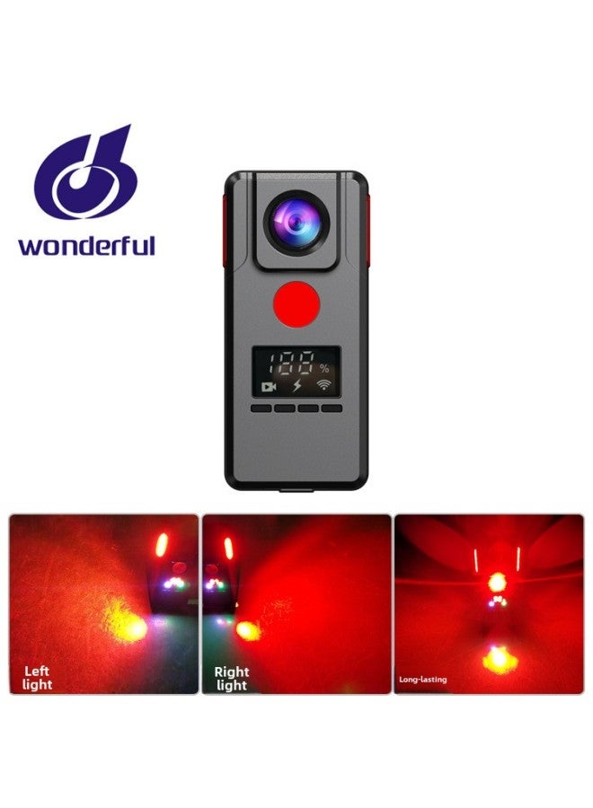 Generic 4K HD WiFi Bicycle Recorder Warning Light Remote Control Turn Signal EIS Anti-shake Lingyang Waterproof Camera-Color:Adaptable Rotating Strap Bracket  - Image 3